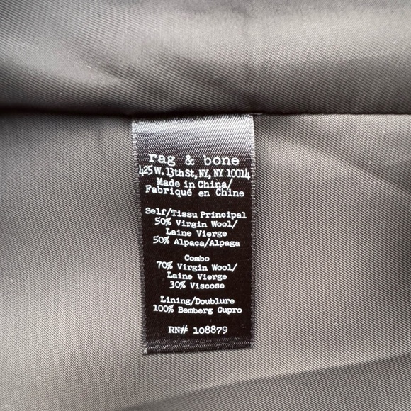 Rag & Bone Wool-Blend Coat - Picture 4 of 4